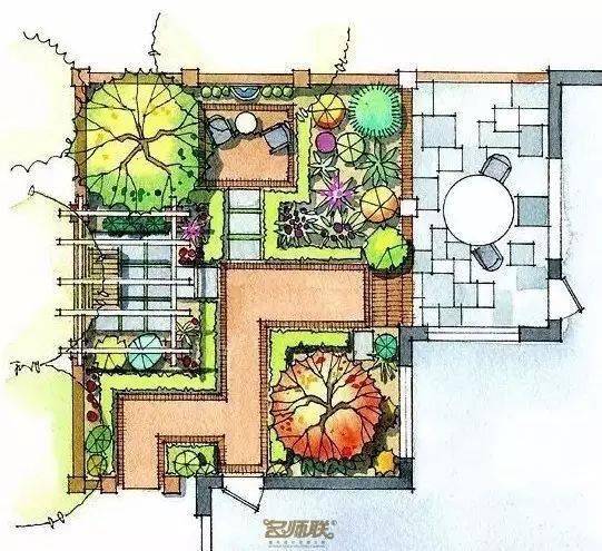 100款園林庭院景觀設計平面效果圖，總有一款是你喜歡的
